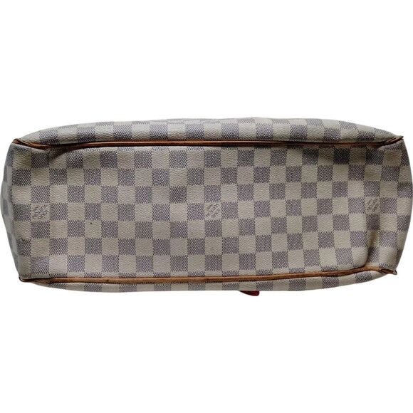 438303AU (C4) Louis Vuitton Tote Bag Batignolles Horizontal White Damier Azur - Picture 4 of 9